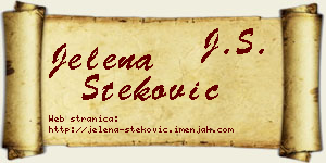 Jelena Steković vizit kartica